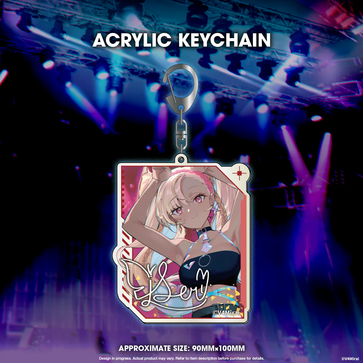 V4Mirai 1st Year Anniversary Merch - Acrylic Keychain - Image 2