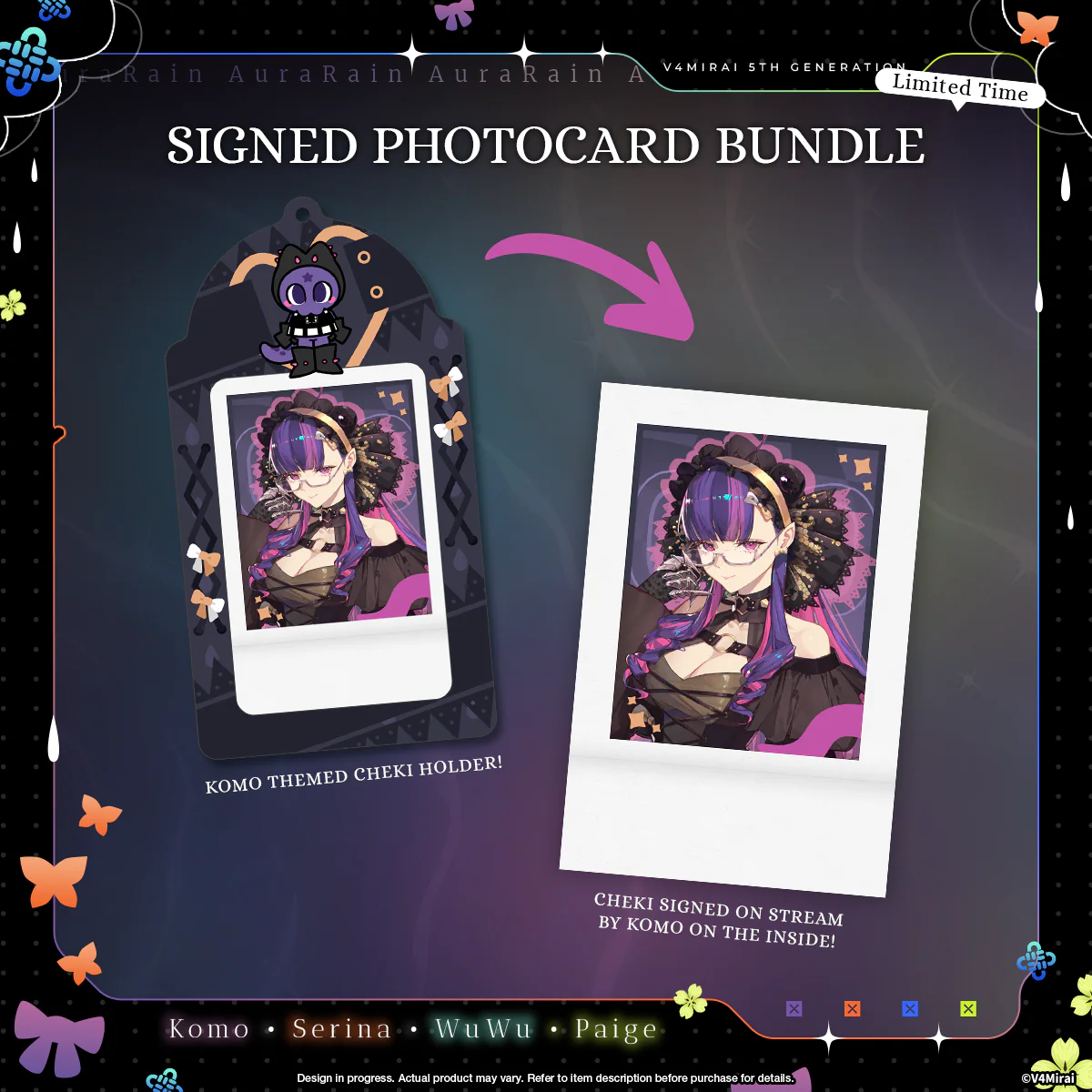 Aurarain Debut Merch - Signed Photocard Bundles - Image 3
