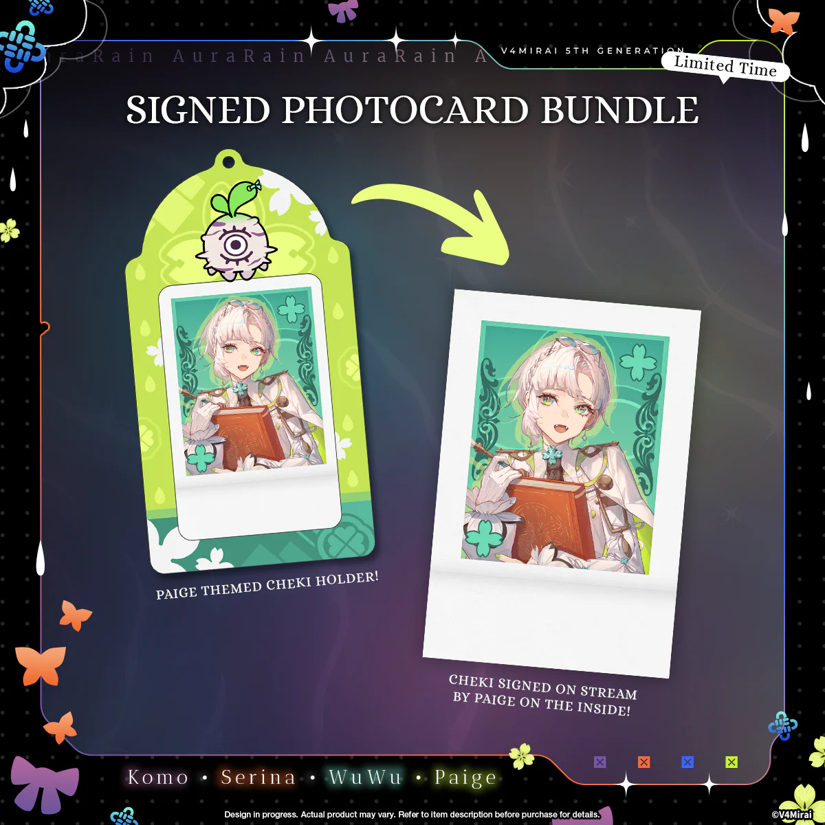 Aurarain Debut Merch - Signed Photocard Bundles - Image 4