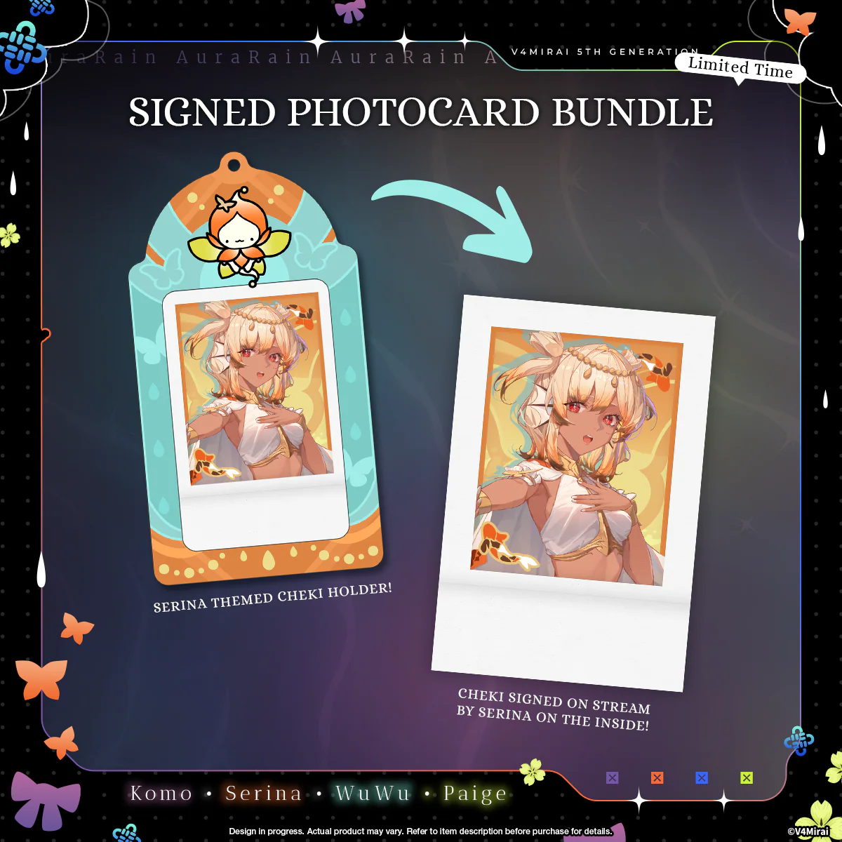 Aurarain Debut Merch - Signed Photocard Bundles - Image 5