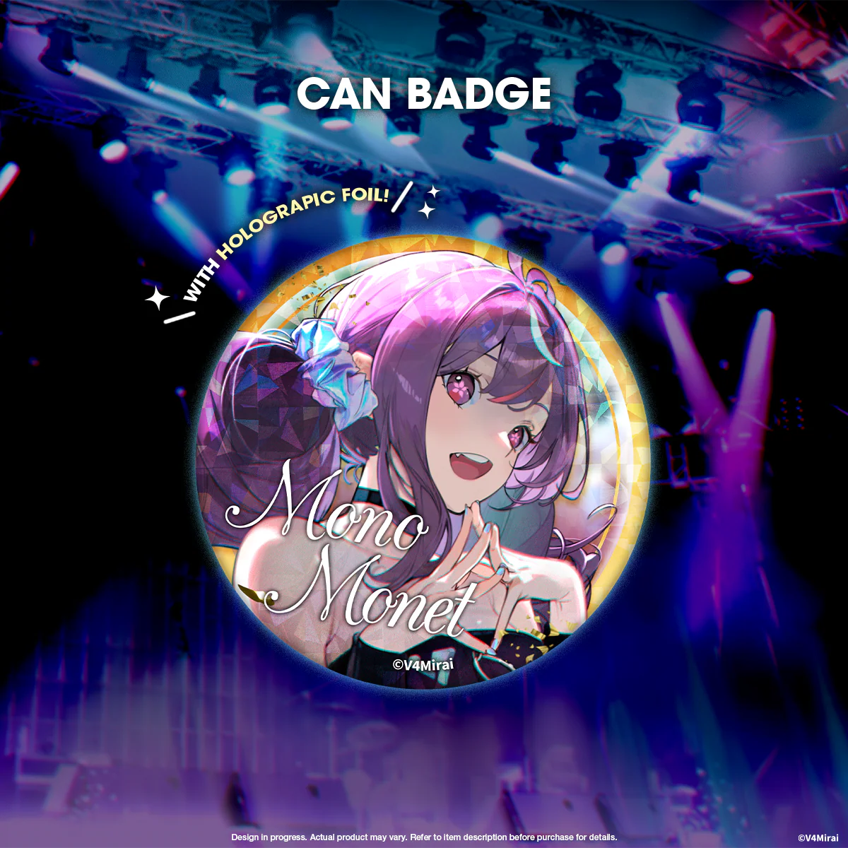 V4Mirai 1st Year Anniversary Merch - Can Badge - Image 5