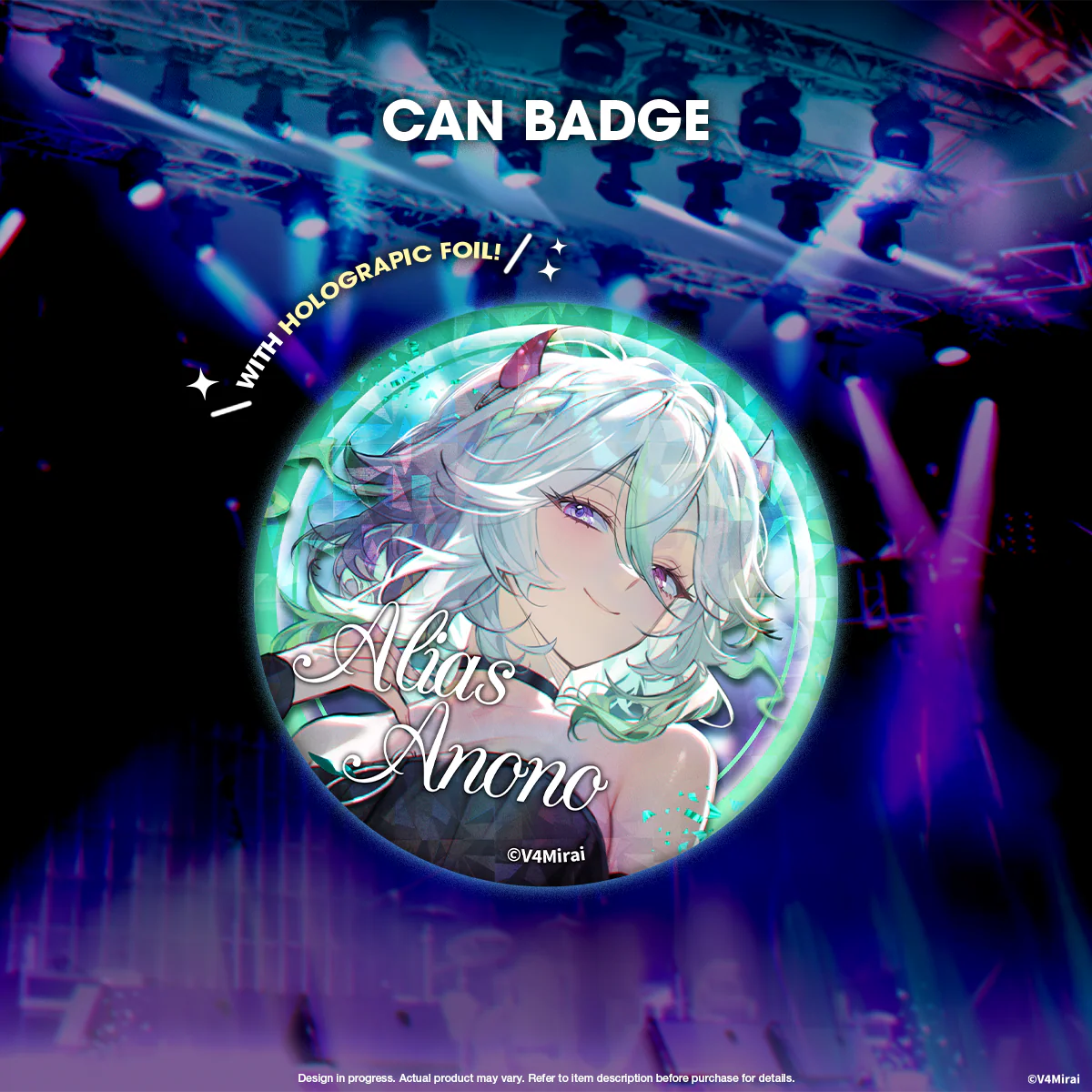 V4Mirai 1st Year Anniversary Merch - Can Badge - Image 6