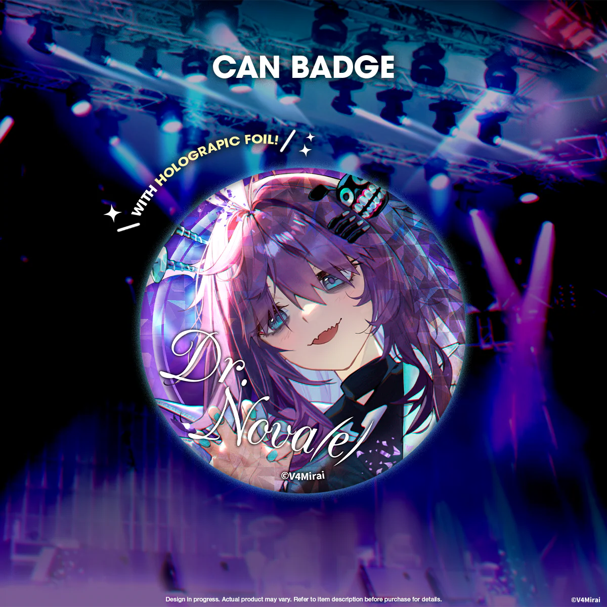 V4Mirai 1st Year Anniversary Merch - Can Badge - Image 7