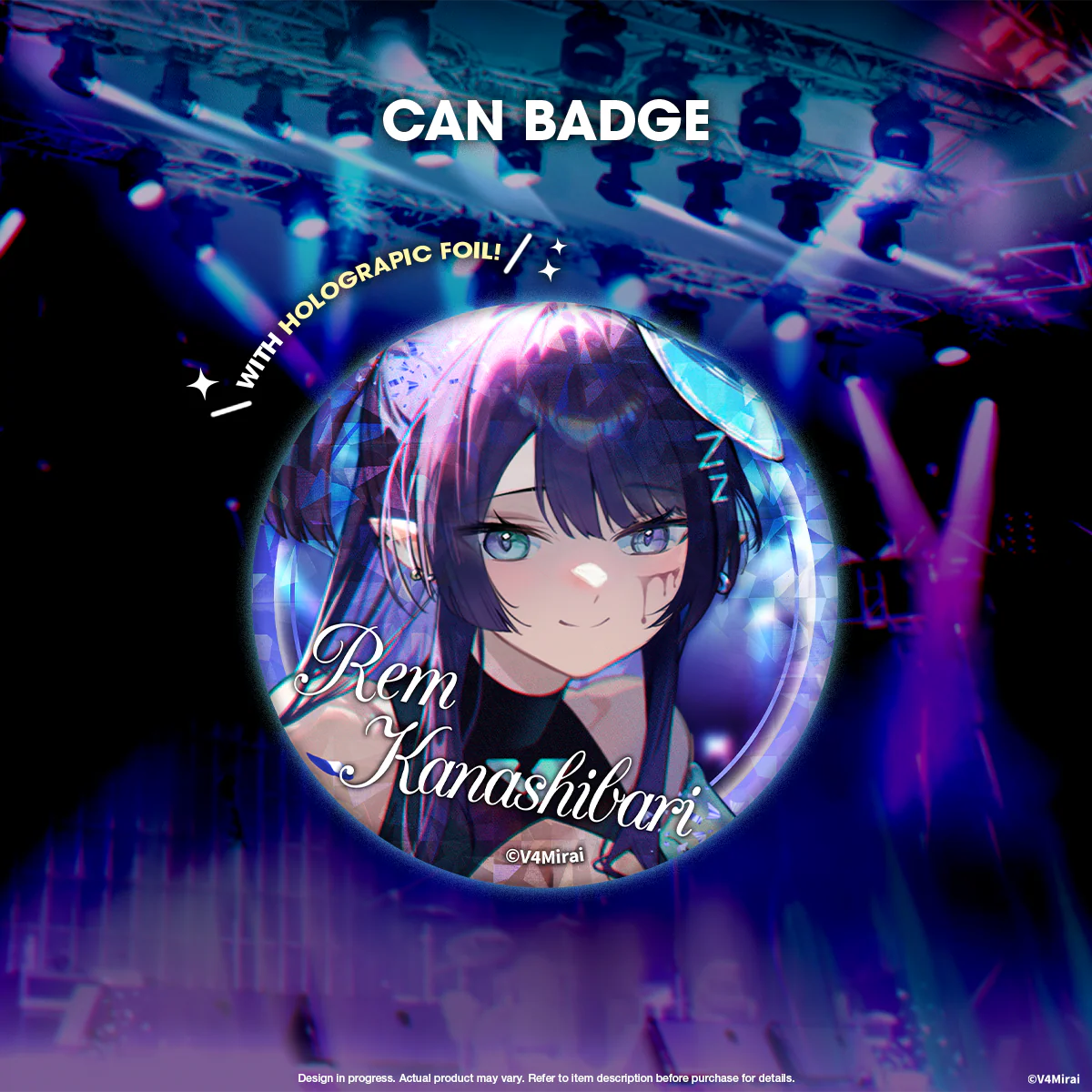 V4Mirai 1st Year Anniversary Merch - Can Badge - Image 8