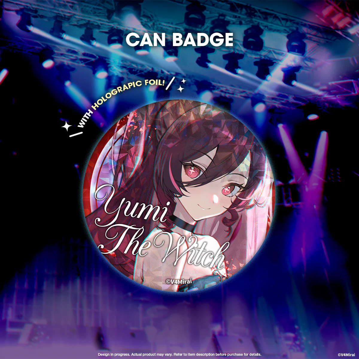 V4Mirai 1st Year Anniversary Merch - Can Badge - Image 9
