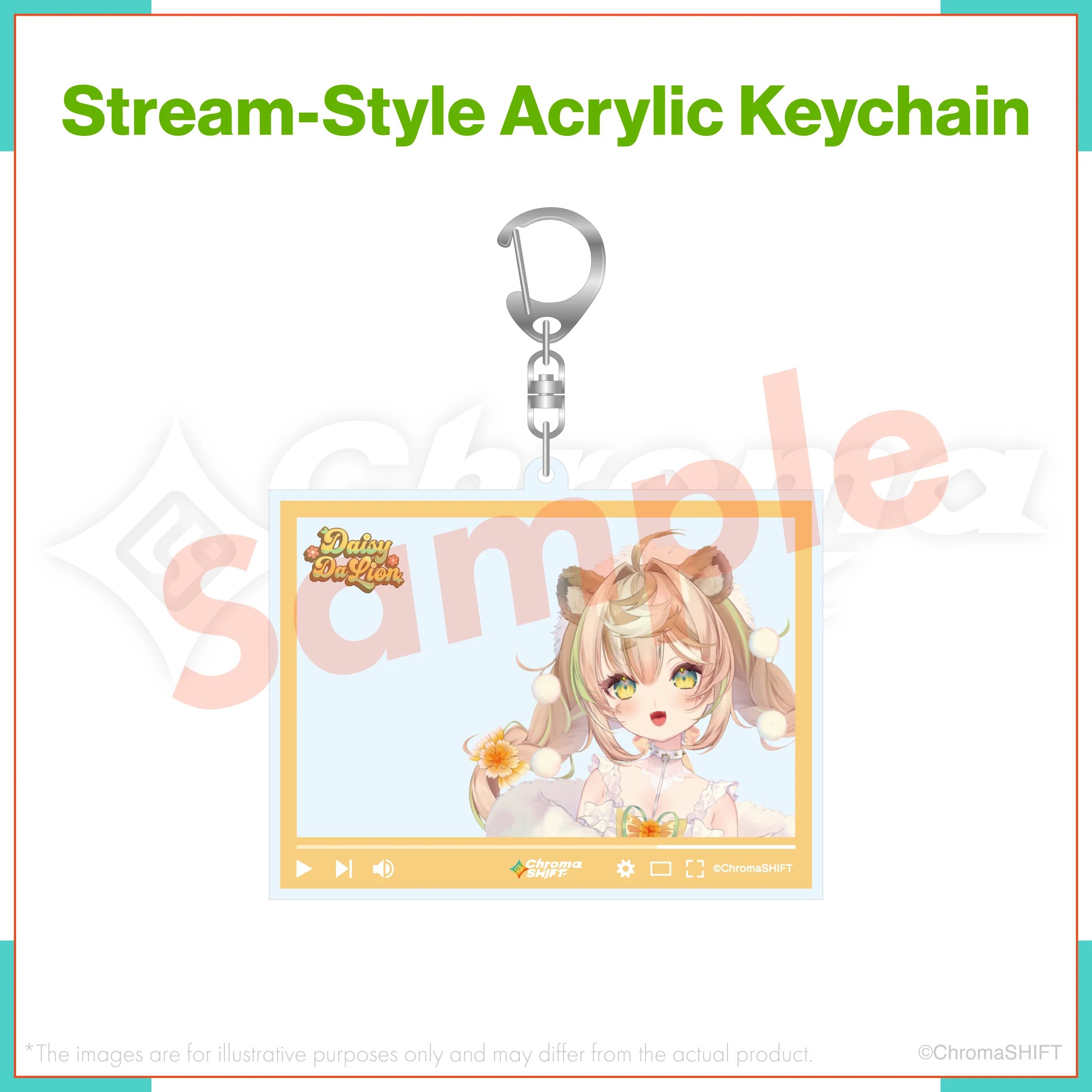 ChromaSHIFT Regular Collection - Stream-Style Acrylic Keychain - Image 3