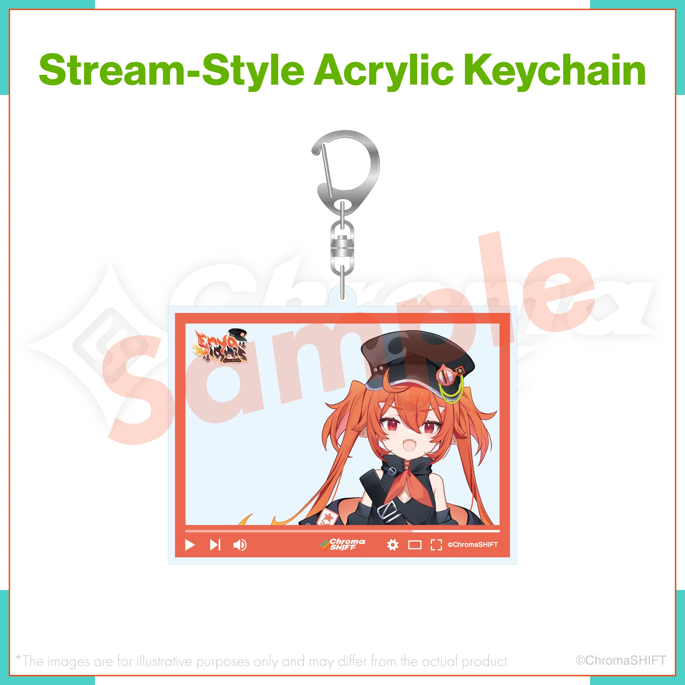 ChromaSHIFT Regular Collection - Stream-Style Acrylic Keychain - Image 4