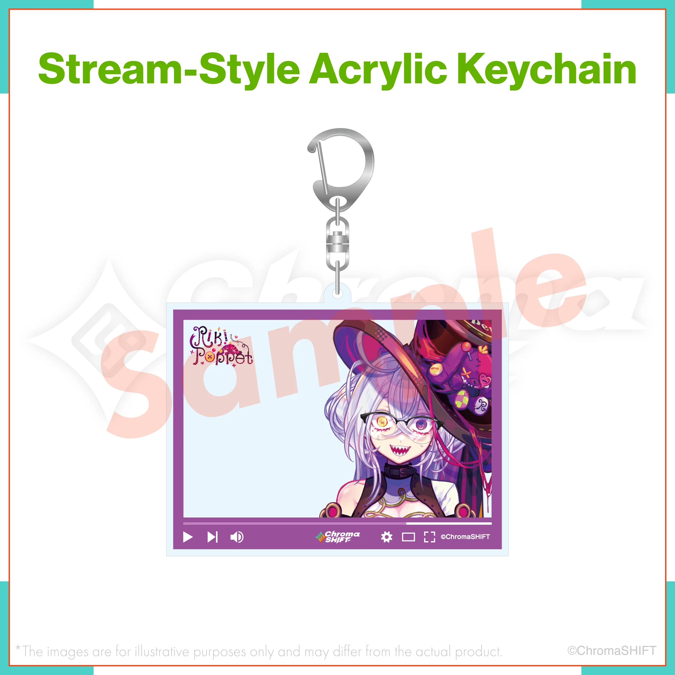 ChromaSHIFT Regular Collection - Stream-Style Acrylic Keychain - Image 9