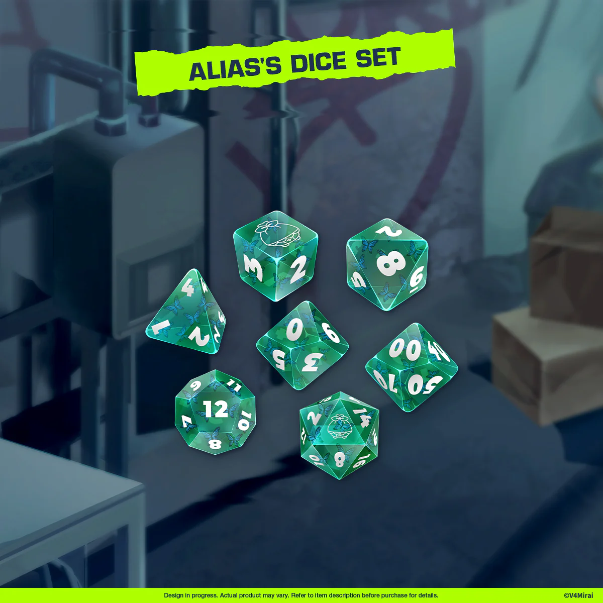 Lunalia Outfit 2.0 Merch - Alias's Dice Set