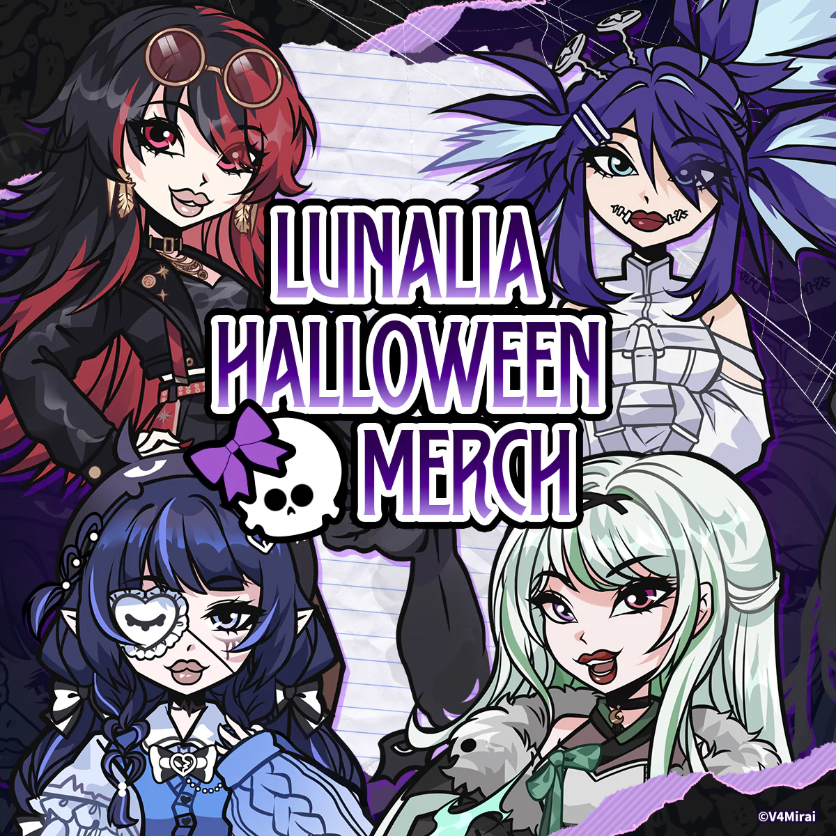 Lunalia Halloween Merch - Sticker Sheet Bundle - Image 7