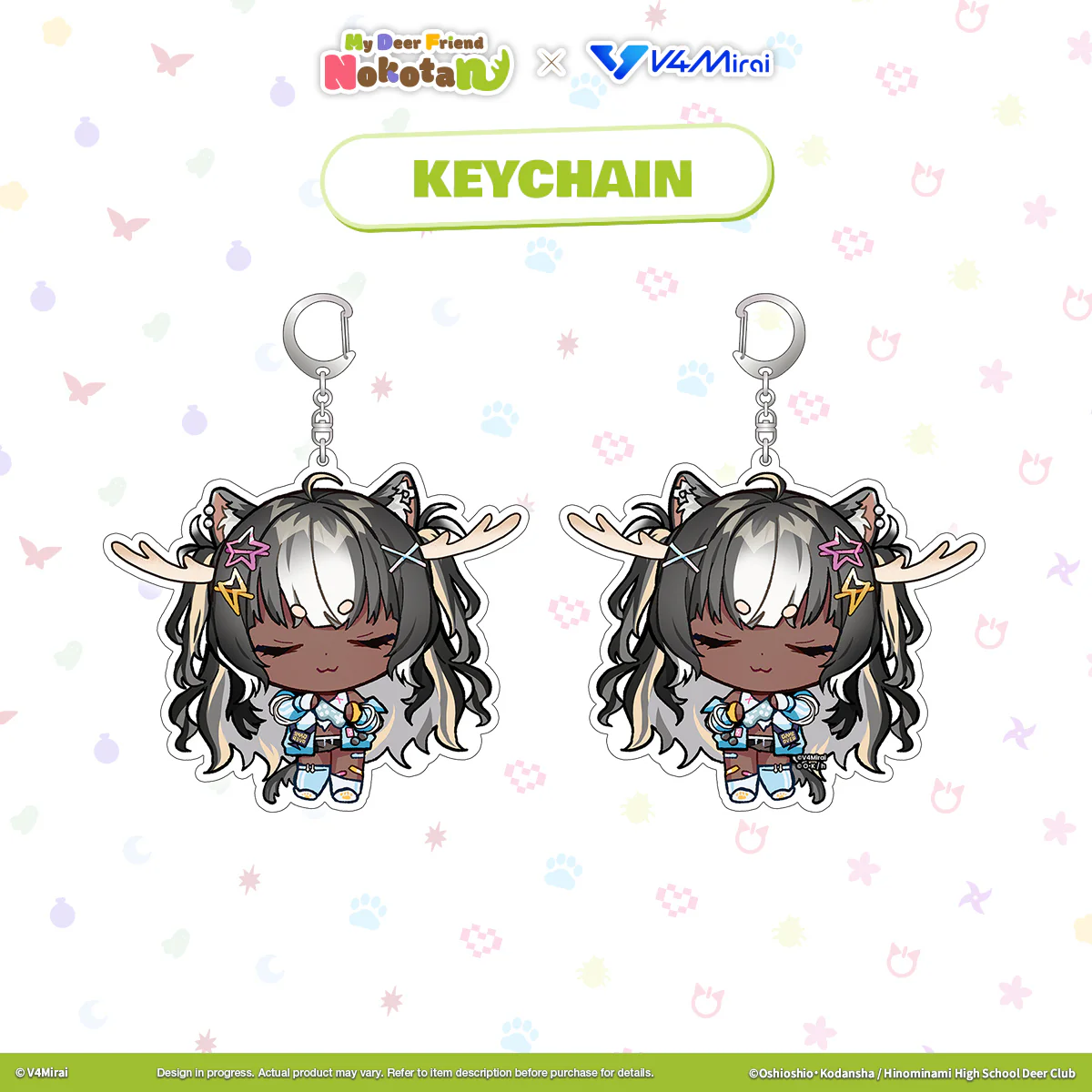 My Deer Friend Nokotan × V4Mirai Collab Merch - Keychain - Image 10