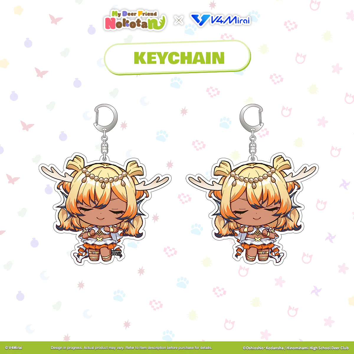 My Deer Friend Nokotan × V4Mirai Collab Merch - Keychain - Image 12