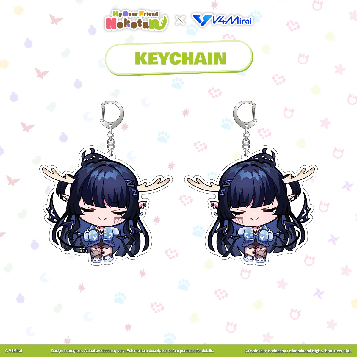 My Deer Friend Nokotan × V4Mirai Collab Merch - Keychain - Image 6