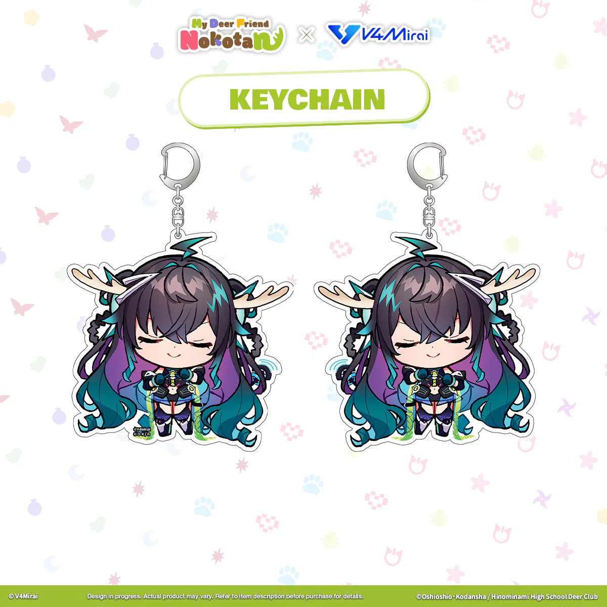 My Deer Friend Nokotan × V4Mirai Collab Merch - Keychain - Image 9