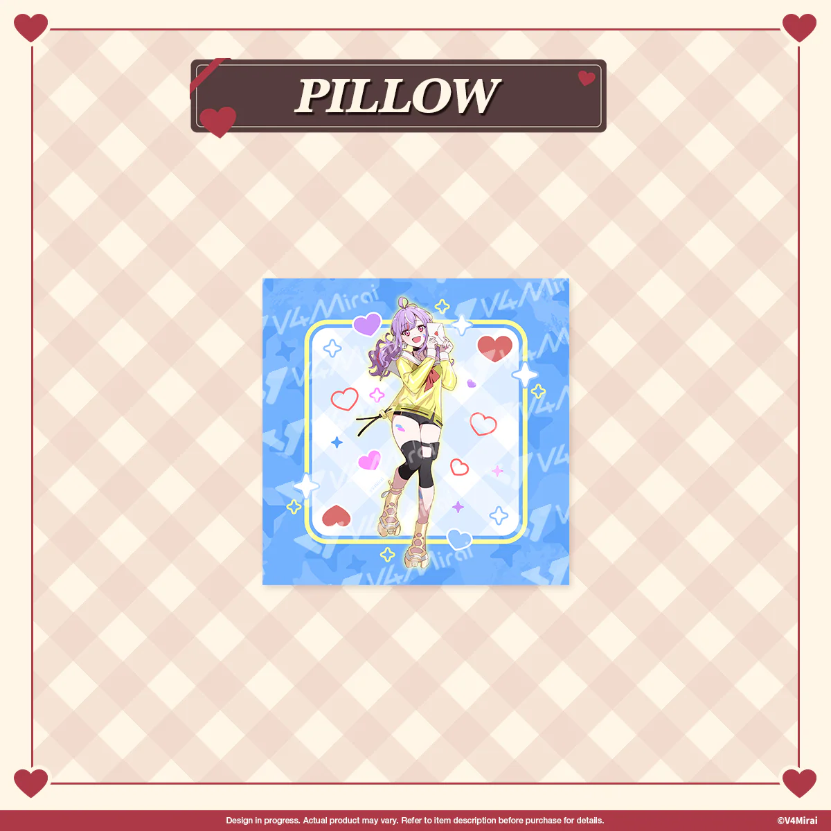 V4 Valentine 2025 - Pillow - Image 3
