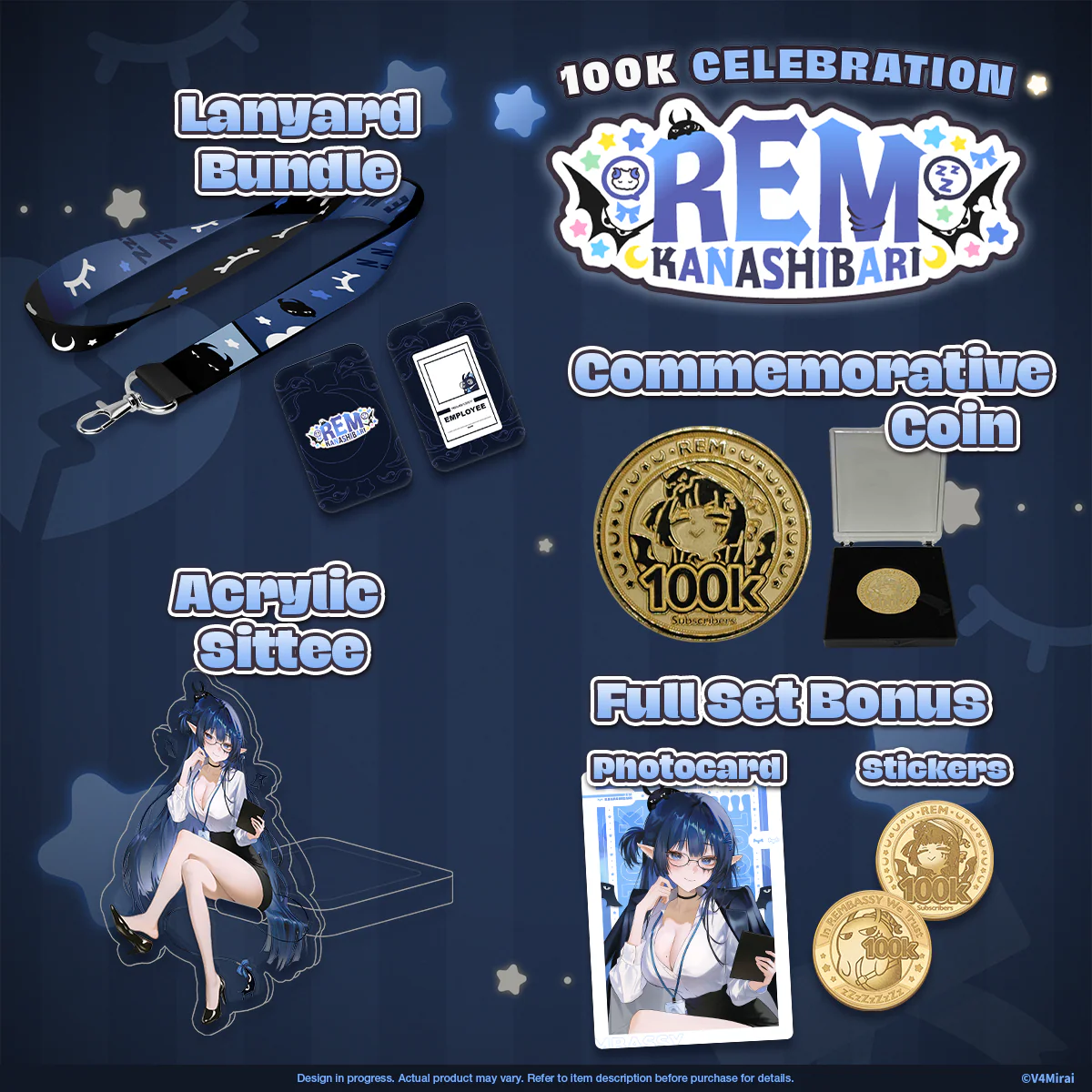 REM Kanashibari 100k Subscribers Celebration Merch - Image 2