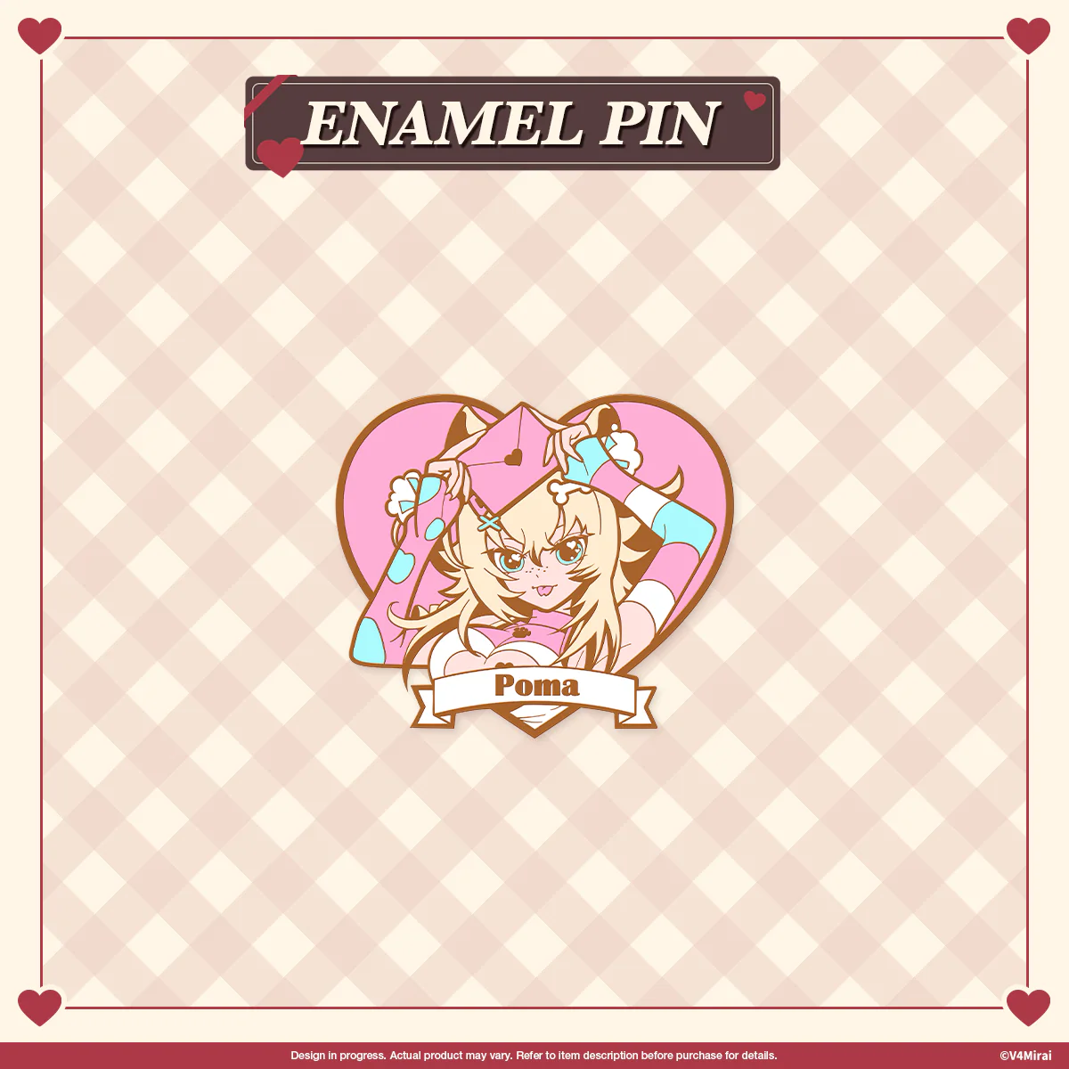 V4 Valentine 2025 - Enamel Pin - Image 5