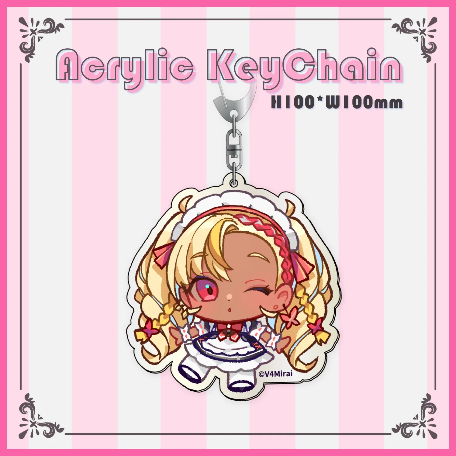 V4MaidCafe Acrylic Keychain - Image 2