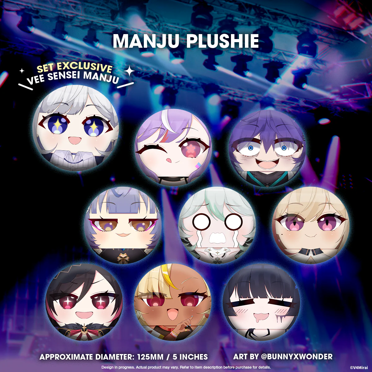 V4Mirai 1st Year Anniversary Merch - Desk Mat - Image 4
