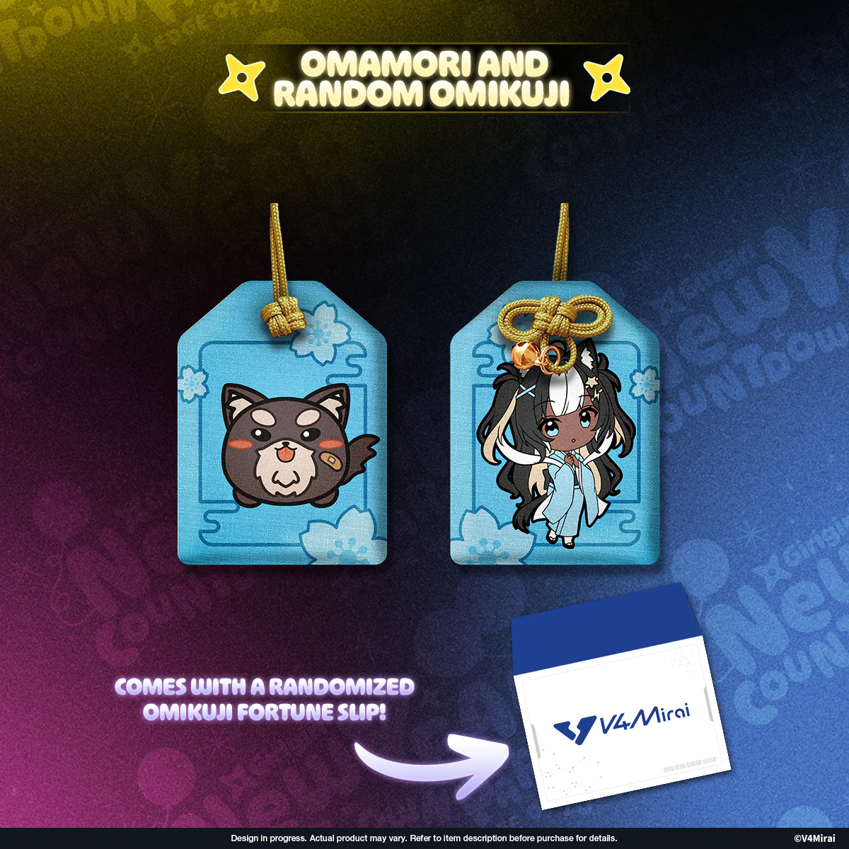 V4Mirai 2026 New Year Blessings Merch - Omamori and random Omikuji - Image 10