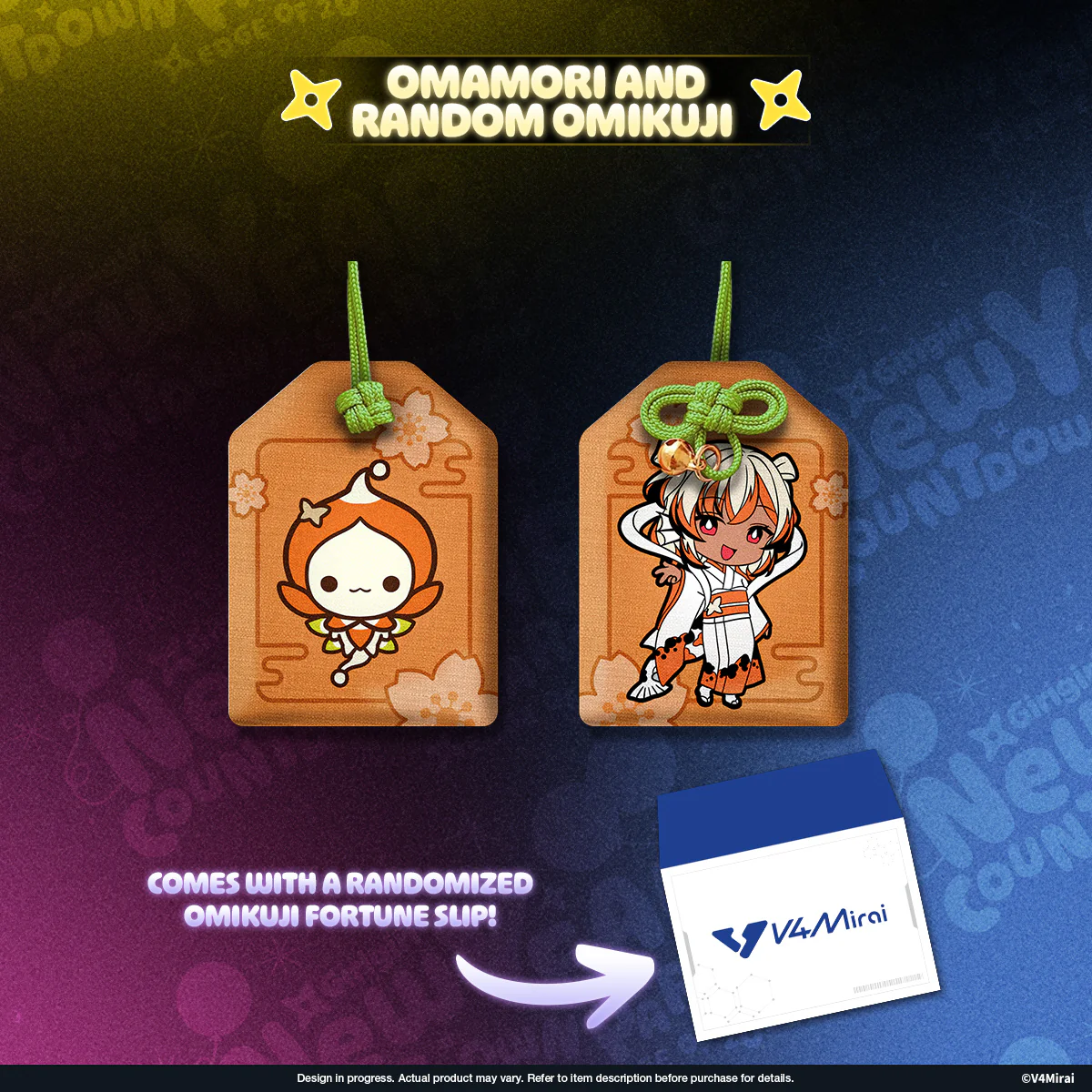 V4Mirai 2026 New Year Blessings Merch - Omamori and random Omikuji - Image 12