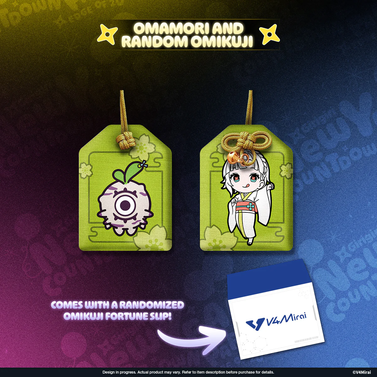 V4Mirai 2026 New Year Blessings Merch - Omamori and random Omikuji - Image 14