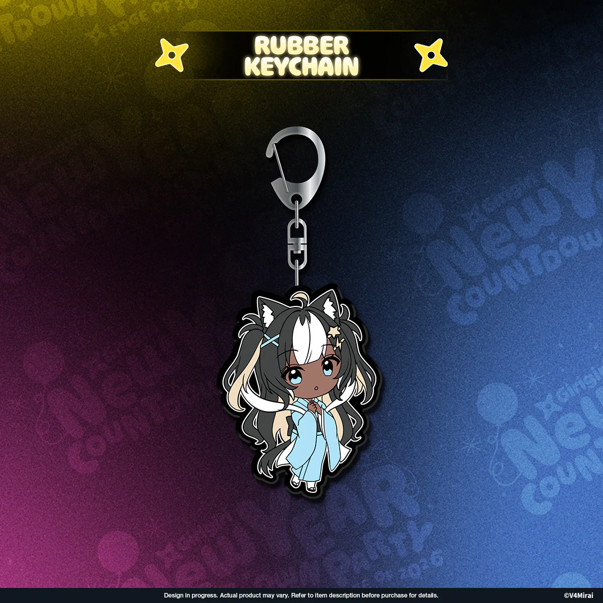 V4Mirai 2026 New Year Blessings Merch - Rubber Keychain - Image 10