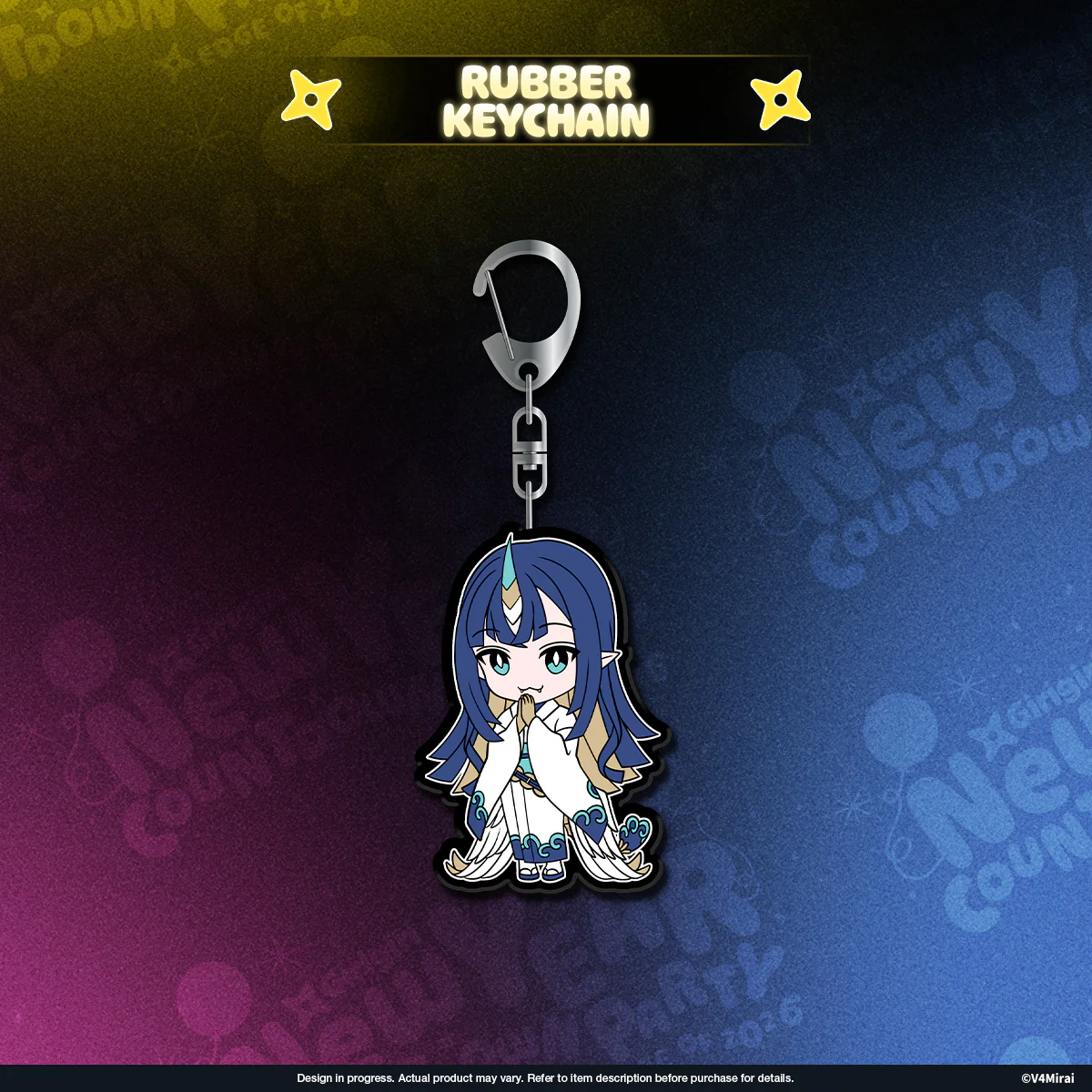 V4Mirai 2026 New Year Blessings Merch - Rubber Keychain - Image 13