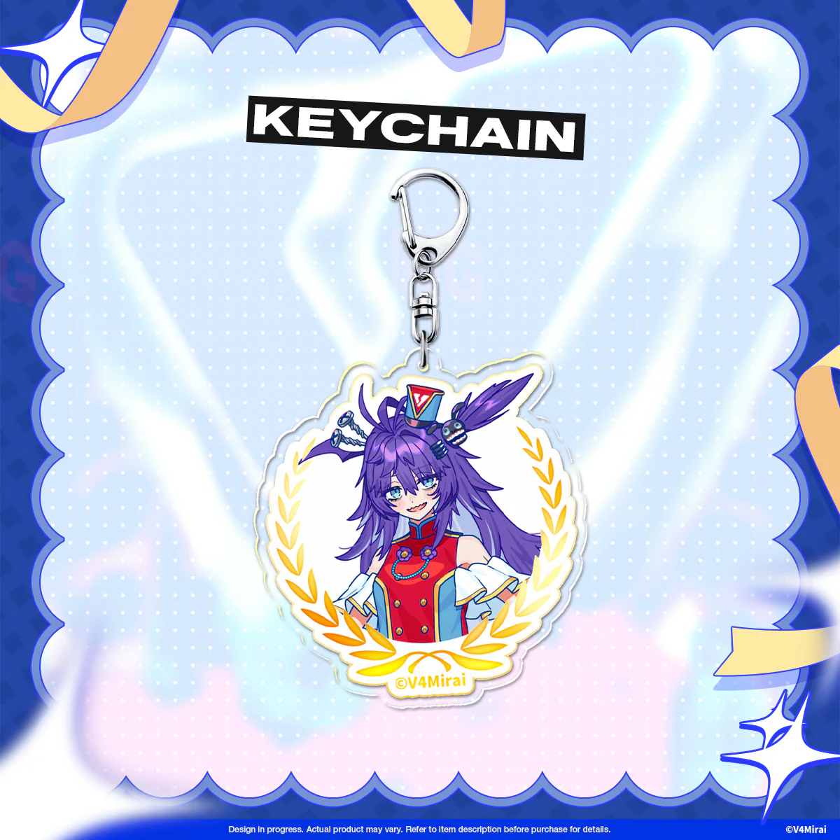 V4Mirai 3rd Anniversary Merch - Acrylic Keychain - Image 5