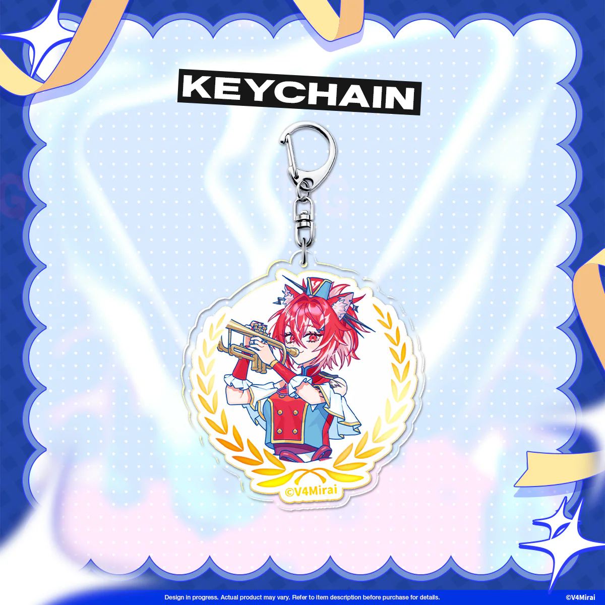 V4Mirai 3rd Anniversary Merch - Acrylic Keychain - Image 7