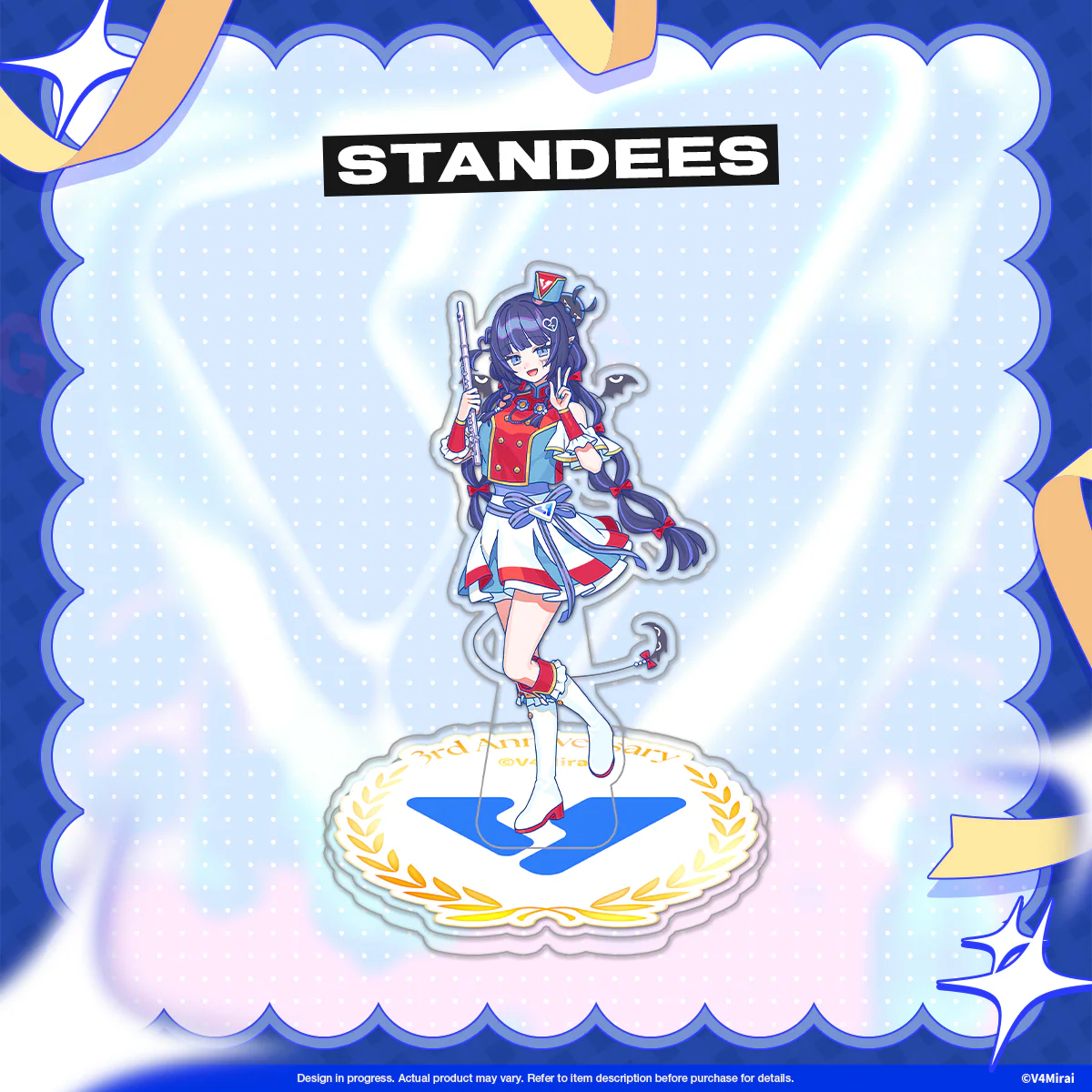 V4Mirai 3rd Anniversary Merch - Acrylic Standee - Image 4