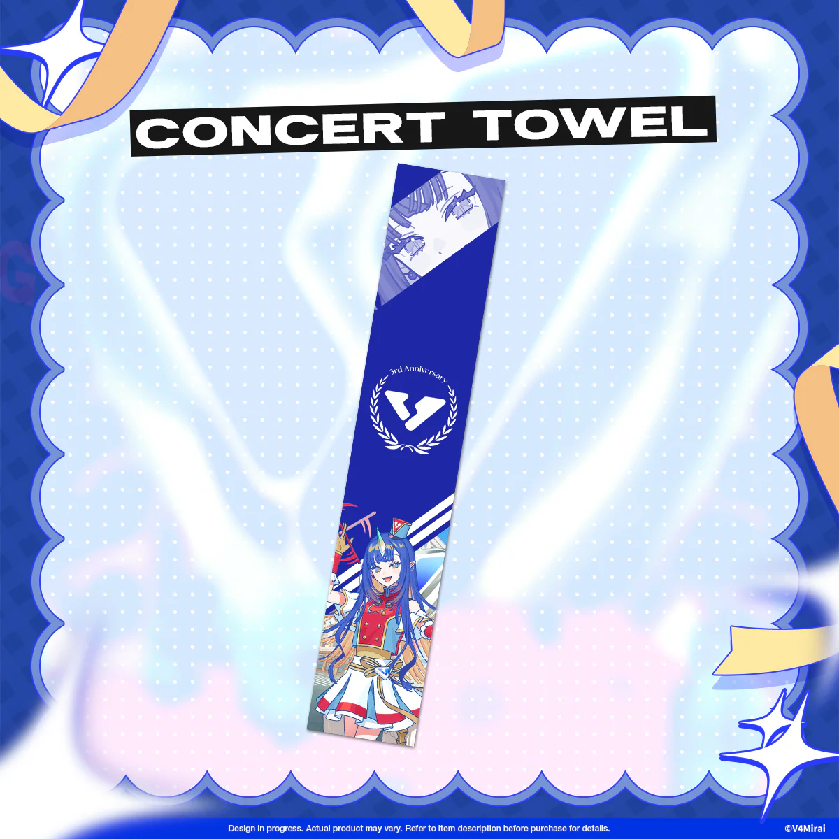 V4Mirai 3rd Anniversary Merch - Concert Towel - Image 11