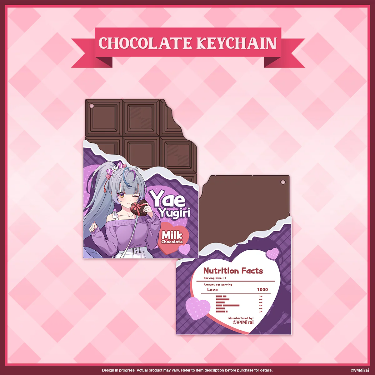A Very V4 Valentines - Chocolate Keychain (not edible) - Image 3