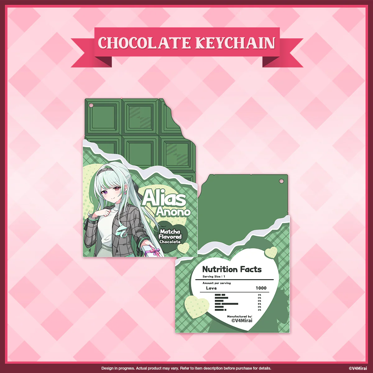 A Very V4 Valentines - Chocolate Keychain (not edible) - Image 4