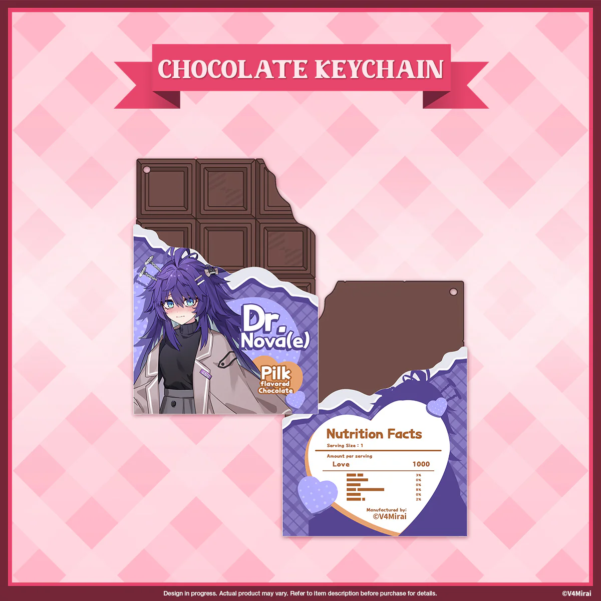 A Very V4 Valentines - Chocolate Keychain (not edible) - Image 5