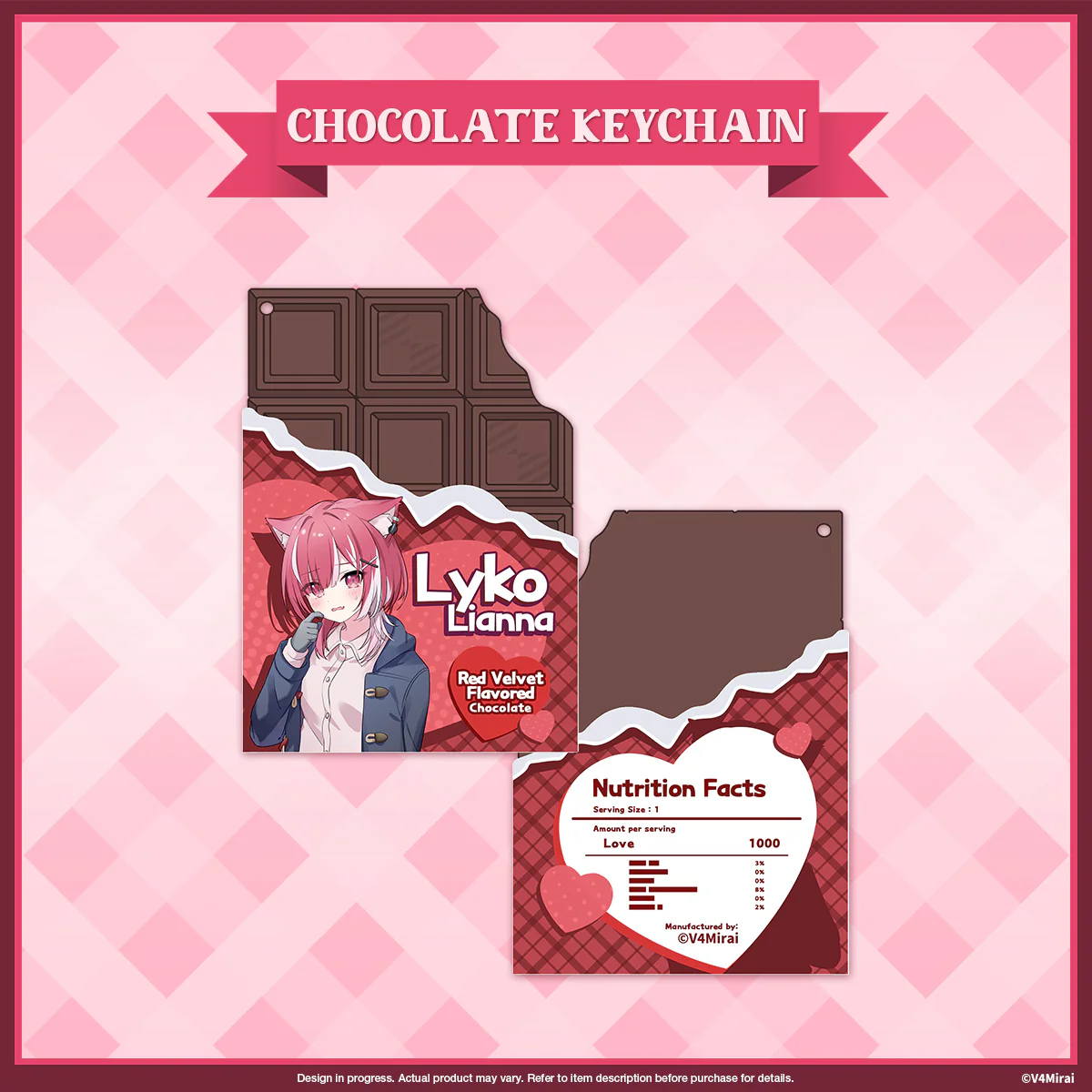 A Very V4 Valentines - Chocolate Keychain (not edible) - Image 8