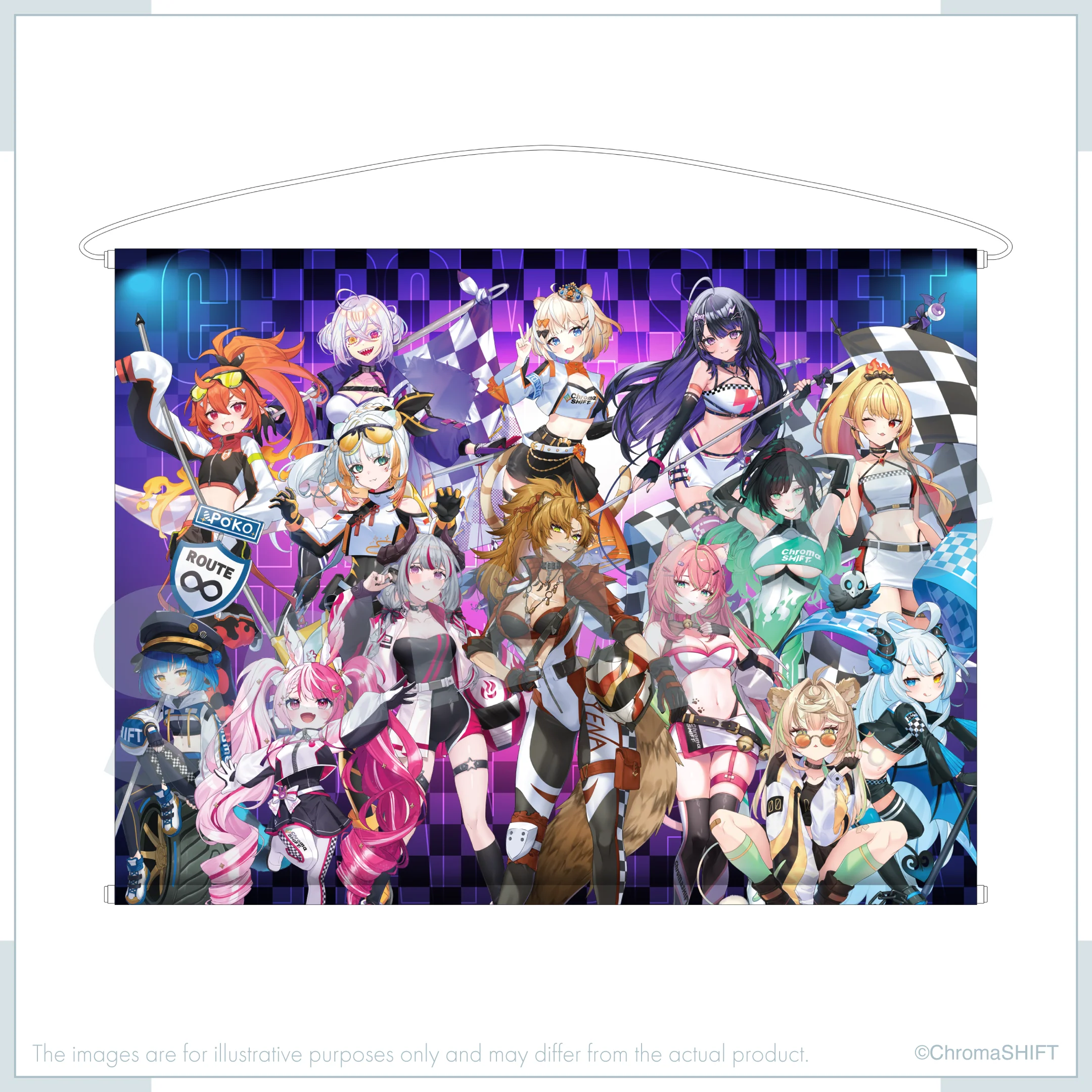 Virtual Grand Prix Merch - Group B2 Tapestry - Image 2