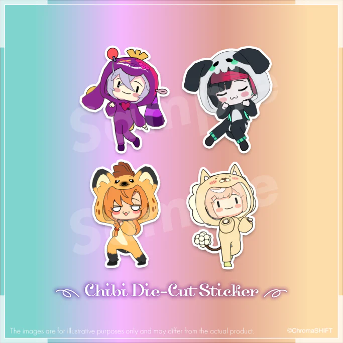 WILDFYRE 1st Anniversary Merch - Chibi Die-Cut Sticker