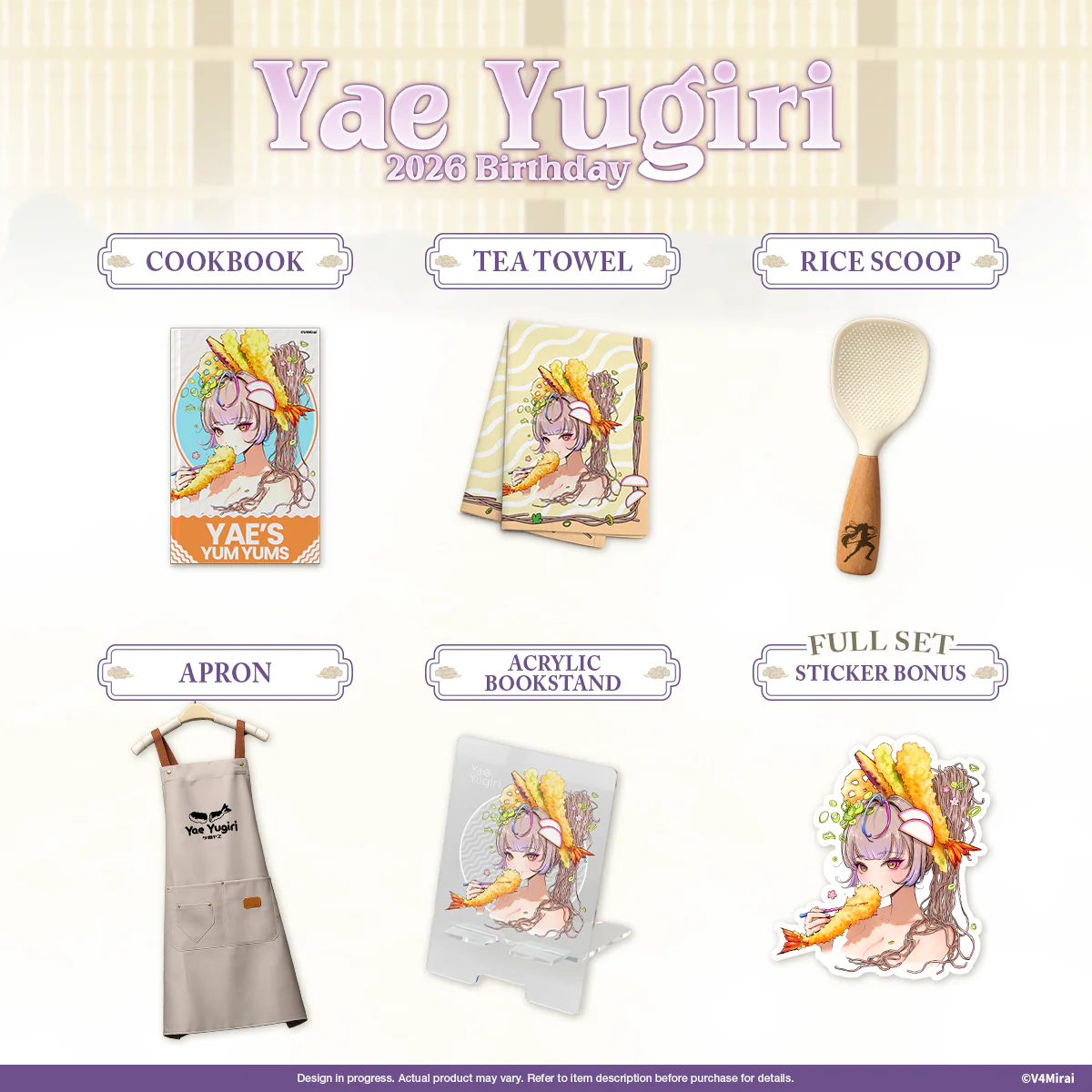 Yae Yugiri Birthday Merch 2026 - Image 2